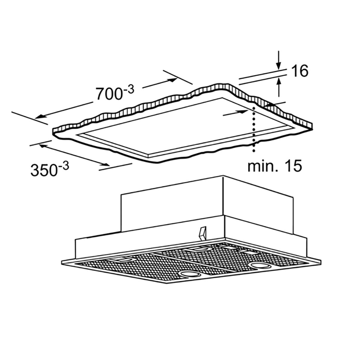 Exaustor Encastrável Balay 3BF276NX com 4 Velocidades e de 75 cm - Metálico Prateado Inox-2