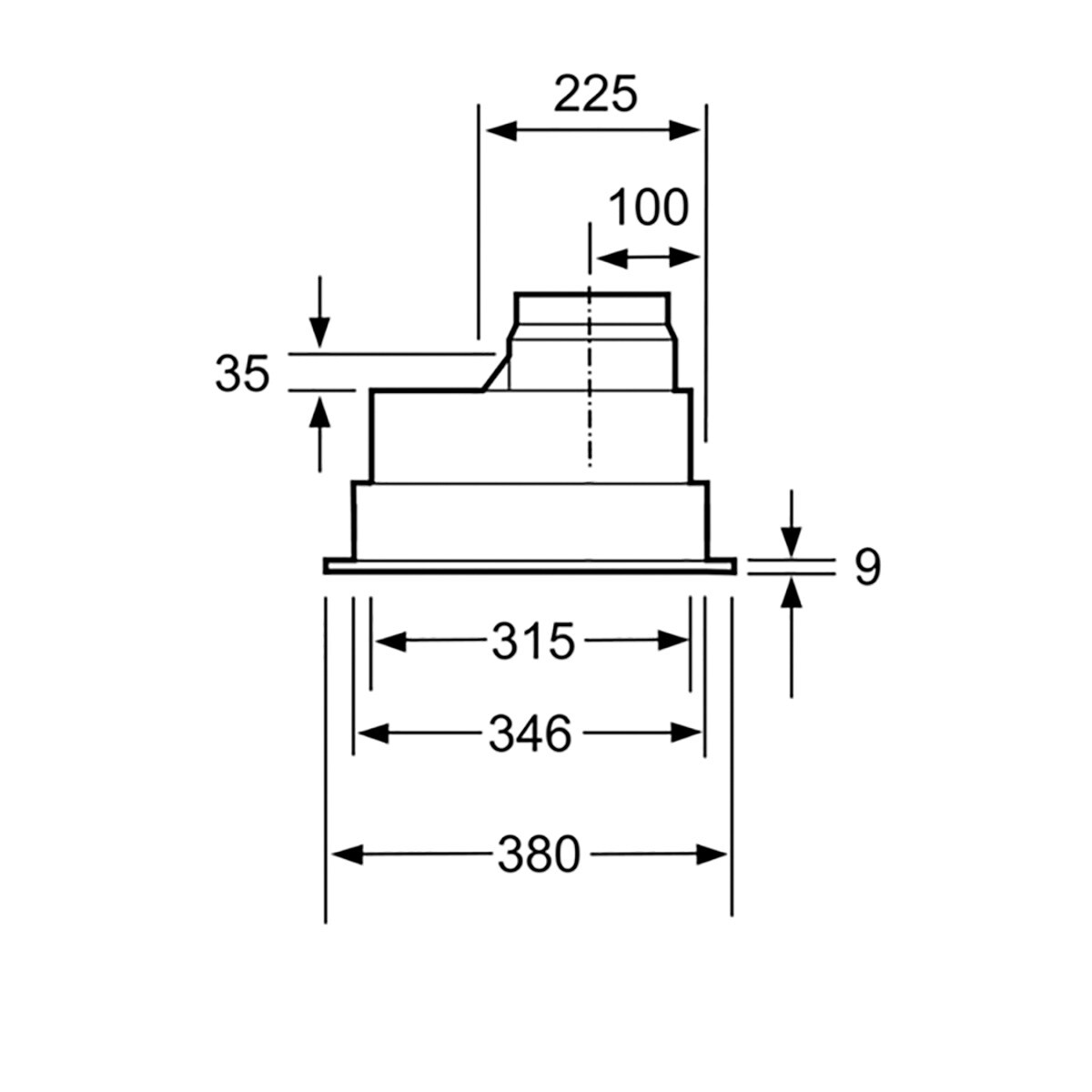 Exaustor Encastrável Balay 3BF276NX com 4 Velocidades e de 75 cm - Metálico Prateado Inox-3