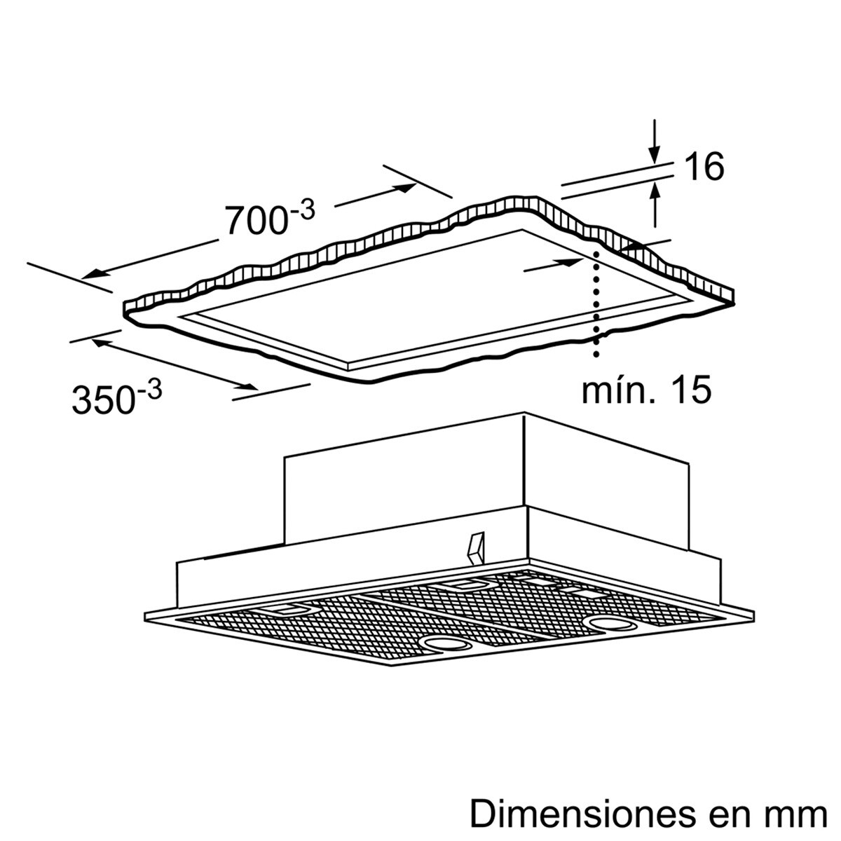 Exaustor Encastrável Bosch Série 4 DHL755BL com 4 Velocidades e de 75 cm - Prateado Metálico Prata-5