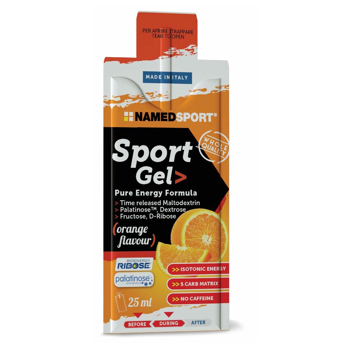 NAMEDSPORT - Sport Gel Pure Energy Formula 25 Ml Naranja