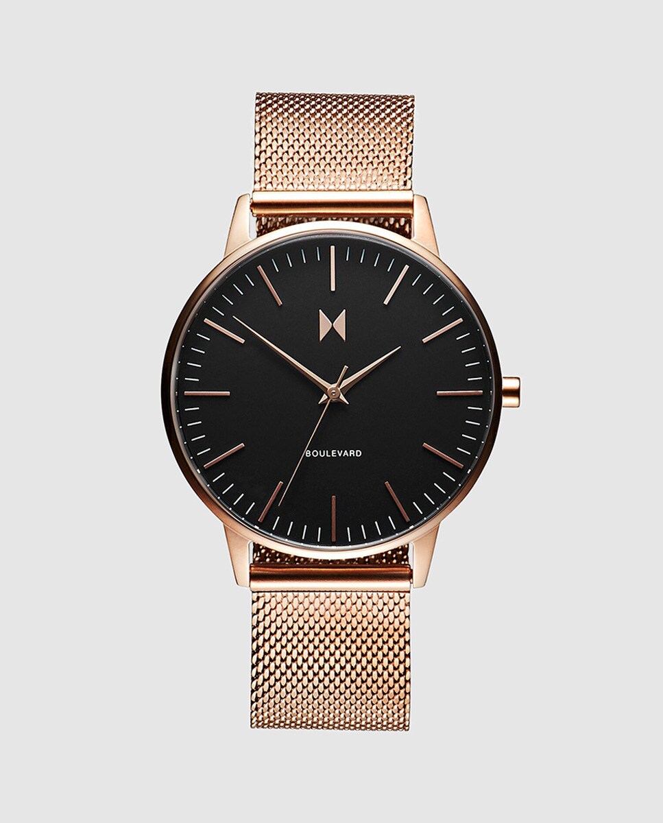MVMT - Reloj De Mujer Boulevard MB01-RGBLM De Malla De Acero Rosa