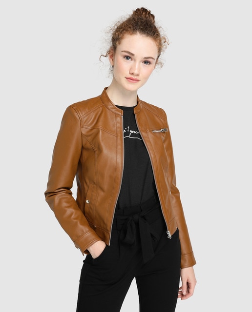 Cazadora Joven ella Vero Moda marron con
