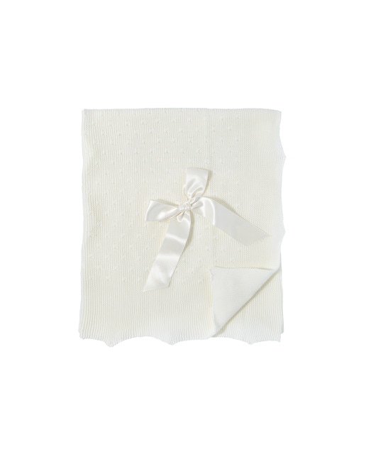 Imagen 0 de Toquilla Cotton Juice Baby Home tricotosa punto perlé beige