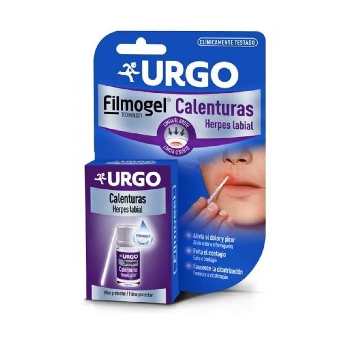Imagem 0 de Película Herpes Labial Filmogel 3 mL + 24 aplicadores de uso único Urgo