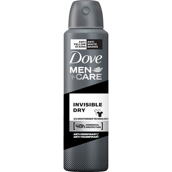 Men desodorante Invisible Dry sin alcohol 48h spray 200 ml · DOVE