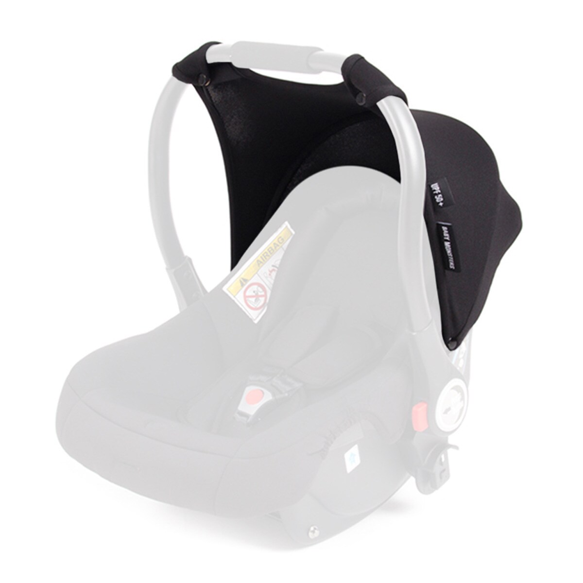 Baby Monsters - Capota Luna Color Para Silla De Auto Grupo 0+ Negro