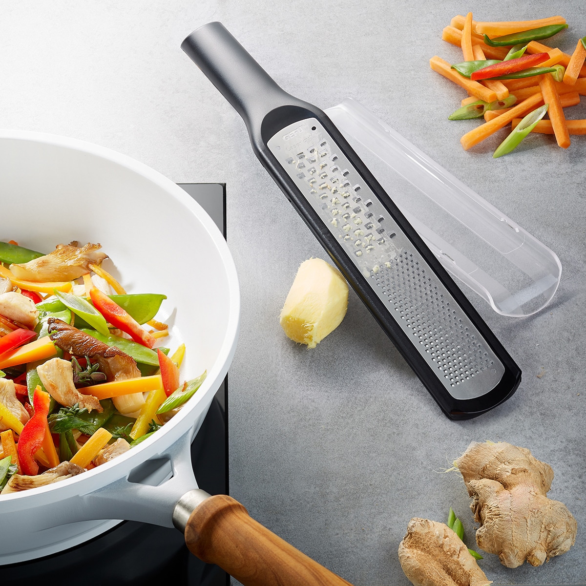 Ralador de alimentos fino e grosso Rafino Gefu Preto-2