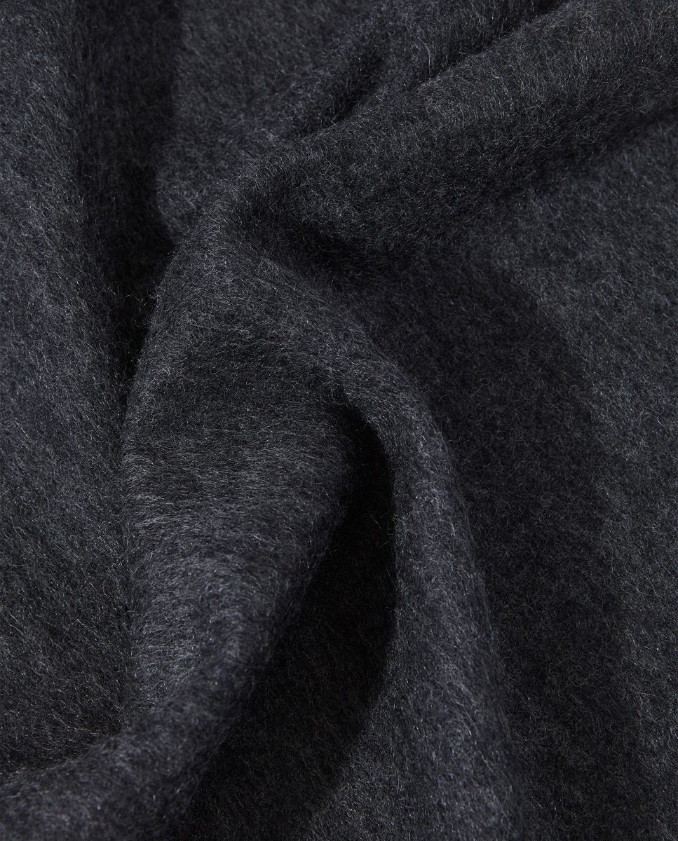 Cachecol 100% Caxemira Cinzento-escuro-3