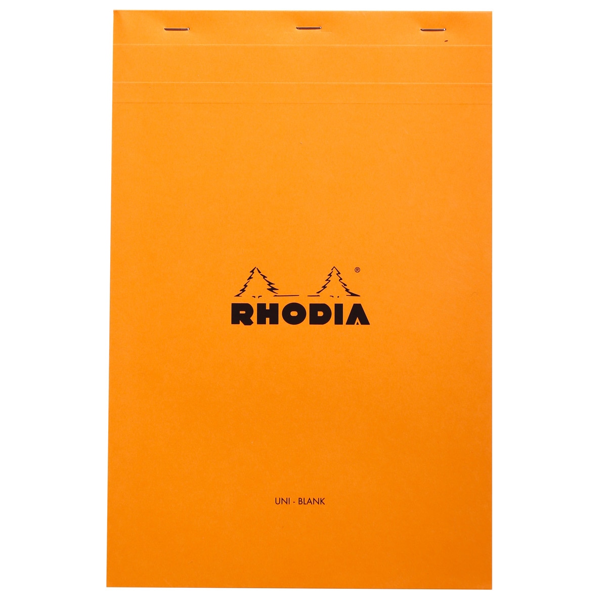 Imagem 0 de Bloco agrafado liso 21 x 31,8 cm Rhodia laranja