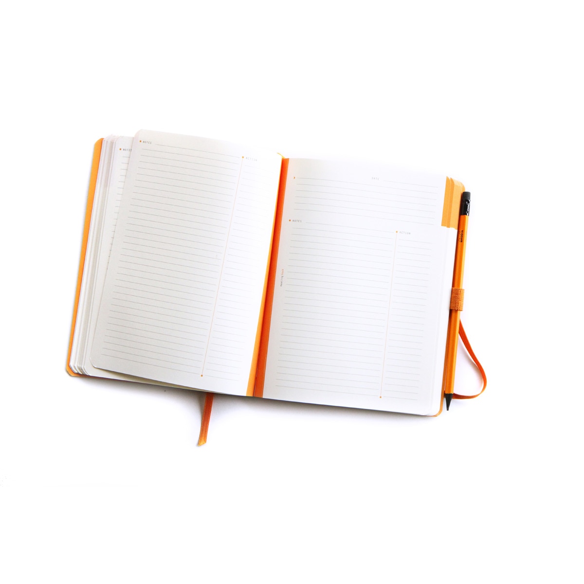 Caderno Meeting Book em pele sintética A5+ Rhodia bege Bege-2