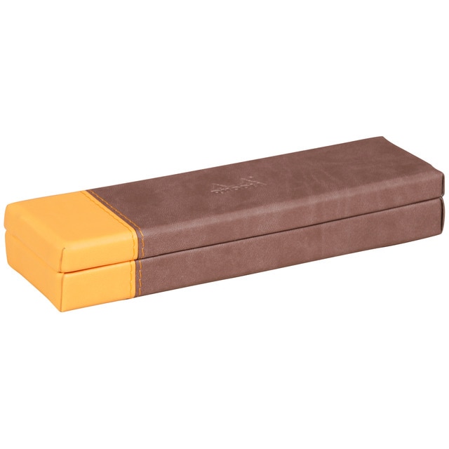 Imagem 0 de Estojo múltiplo em pele sintética Rhodia chocolate