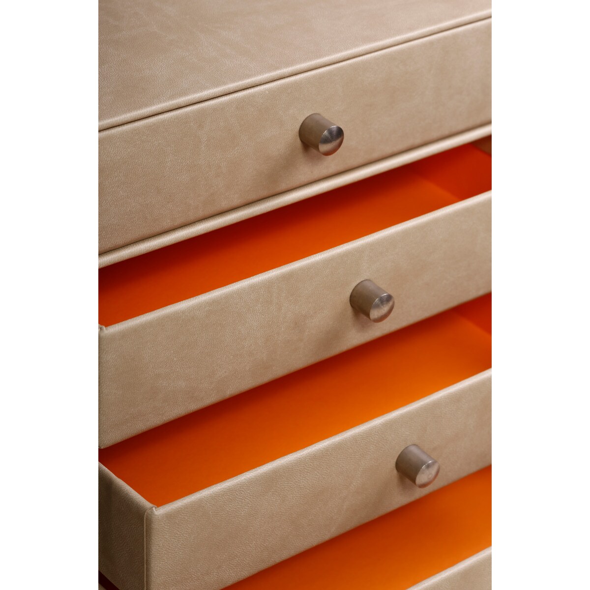 Cajonera Simil Piel Con Cuatro Cajones Rhodia Beige · RHODIA · El Corte