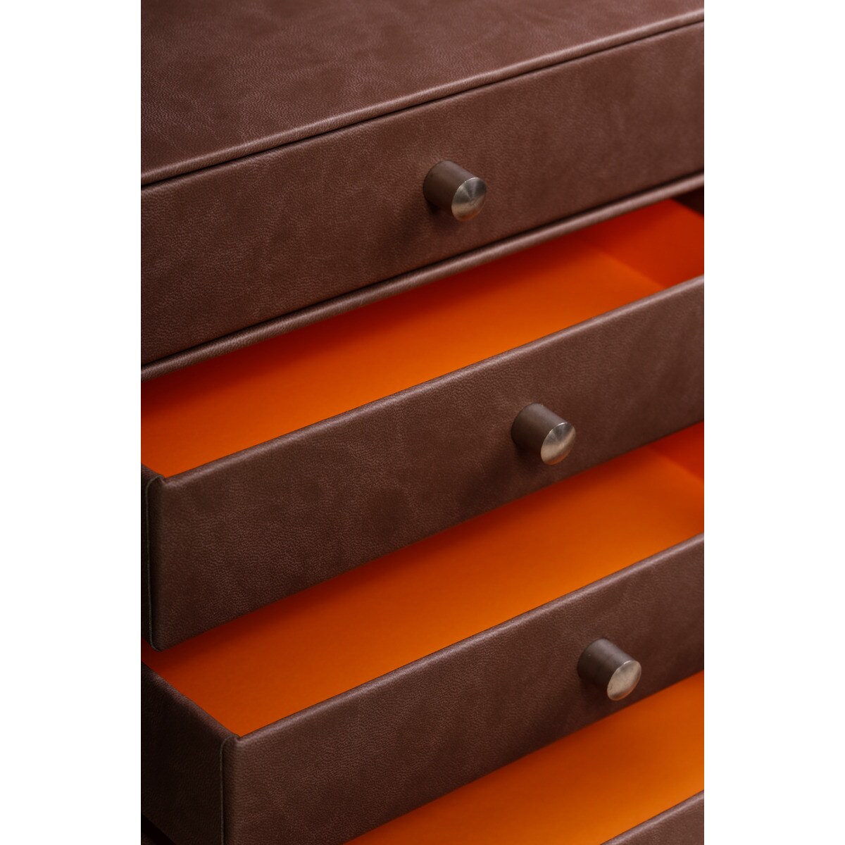 Cajonera Simil Piel Con Cuatro Cajones Rhodia Chocolate · RHODIA · El