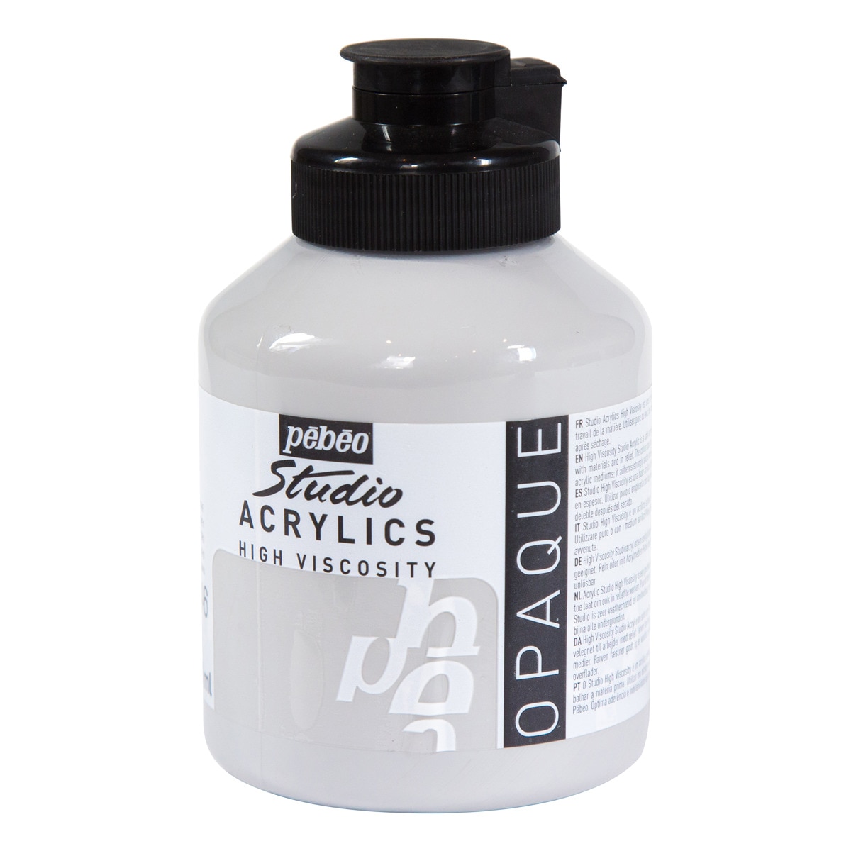 Frasco Acrílico Fino 500 ml - Cinzento Neutro Cinzento-1