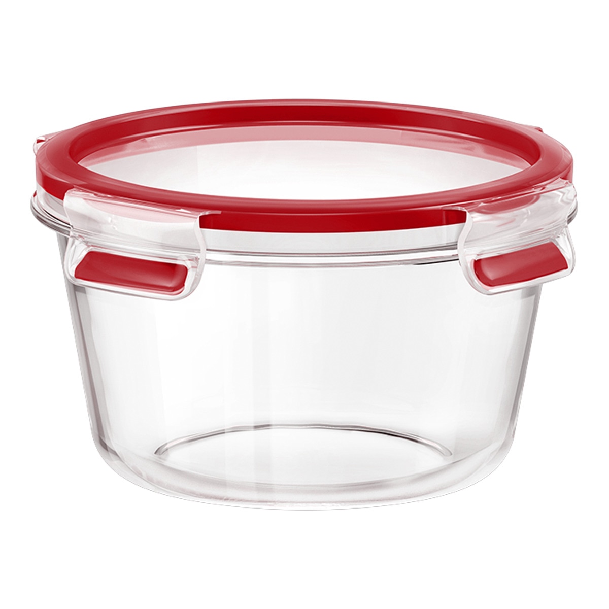 Hermético redondo de cristal Clip&Close Glass Emsa Rojo-1