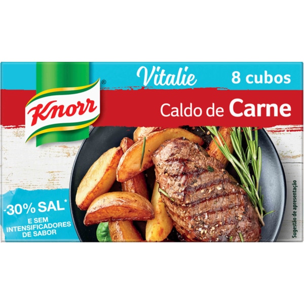 Caldo Vitalie de Carne 8 Cubos embalagem 80 g