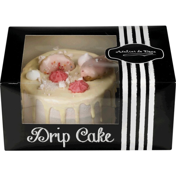 Drip Cake Rosa com Frutos Silvestres embalagem 1 kg