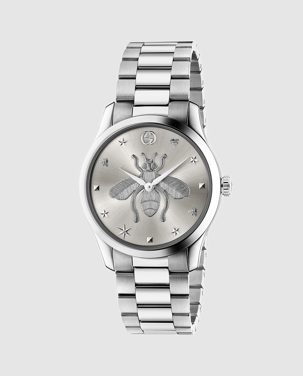 Relógio G-Timeless YA1264126 de Aço Prata-4