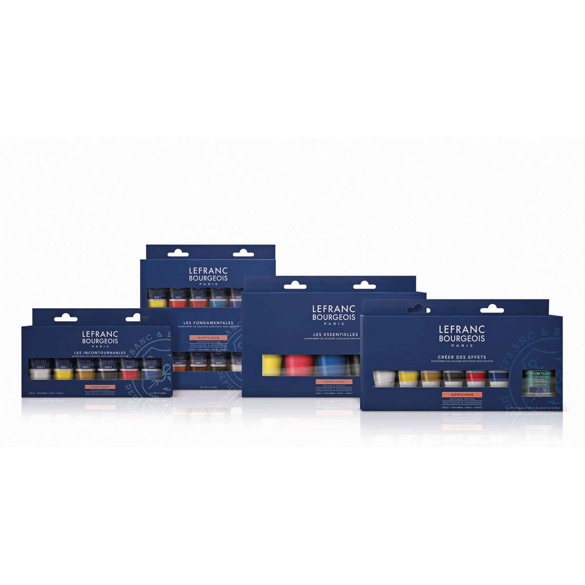 Set Acrílico 5 Colores L&B Multicolor-3