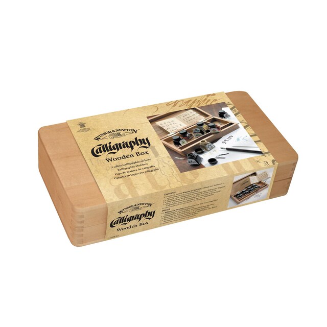 Imagen 0 de Caja Madera Con 8 Botes Tinta 14 Ml Winsor & Newton
