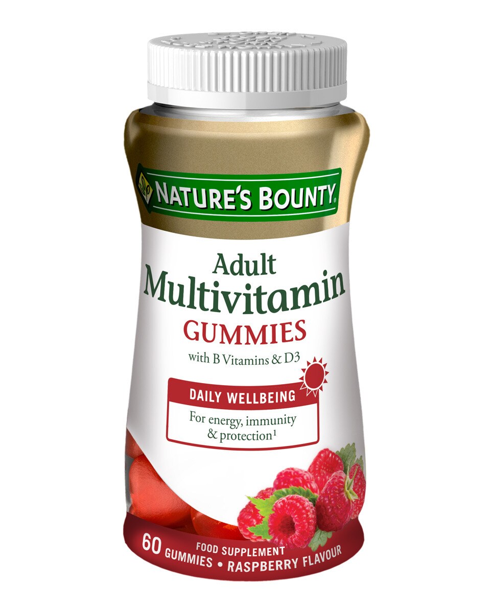 Nature's Bounty - 60 Gominolas Multivitamínico Adultos Gummies Con Vitaminas B Y D3