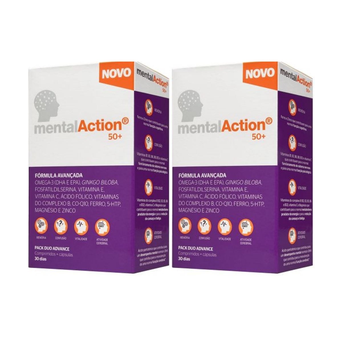 Imagem 0 de Suplemento Alimentar 50+  30 comprimidos + 30 cápsulas Mentalaction