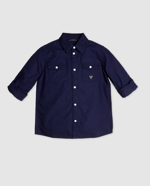 camisa azul marino niño