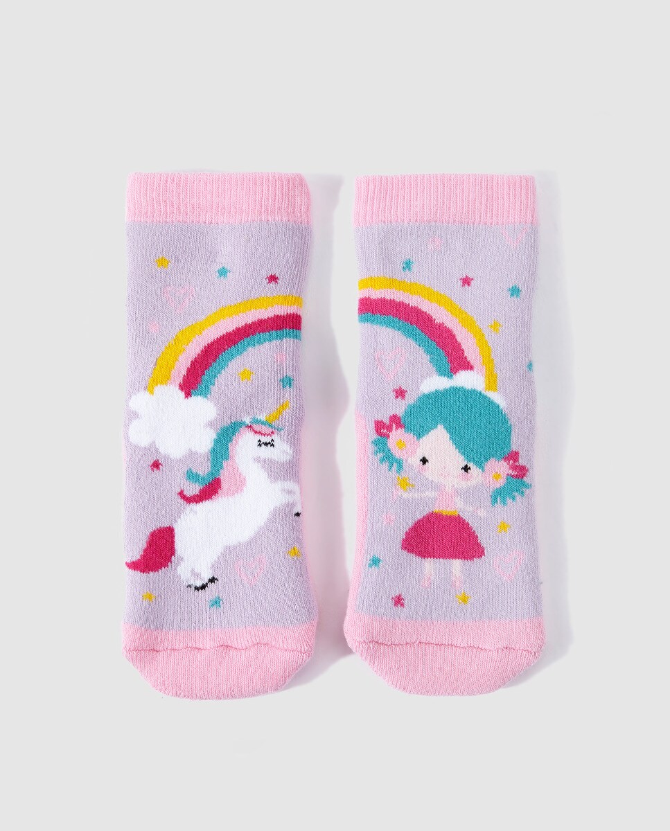 Orinal con dise/ño de unicornio musical antideslizante rosa rosa