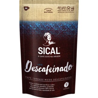Sical Café Torrado Moído Lote Descafeínado Moagem Universal Intensidade 7 embalagem 220 g
