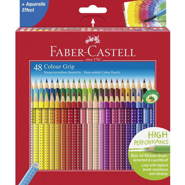 Imagem 0 de Caixa com 48 Lápis de Cor Grip Faber Castell