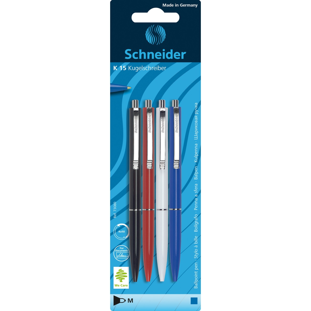 Imagem 0 de Conjunto de Canetas Azuis 4 Unidades Ballpoint K15 Schneider