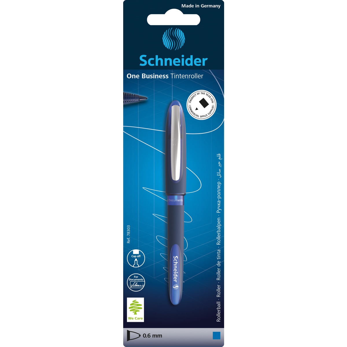 Imagem 0 de Caneta Esferográfica Azul Líquida Roller Business Schneider