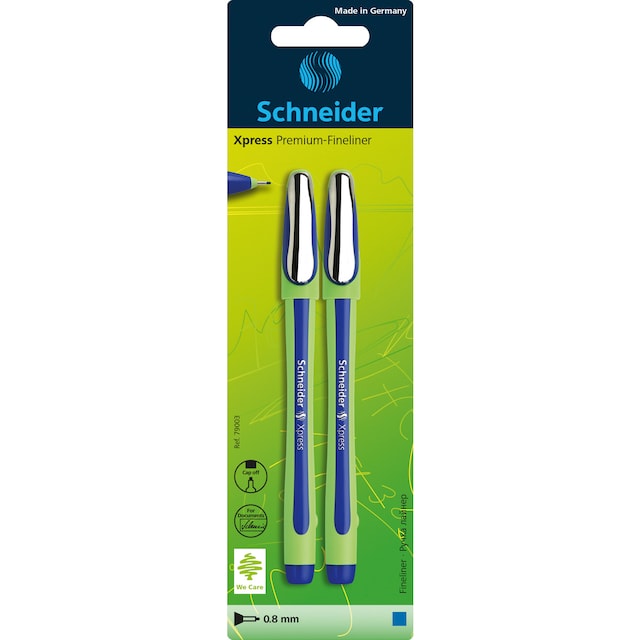 Imagem 0 de Conjunto de Canetas Azul Fineliner Xpress-Premium 2 Unidades Schneider