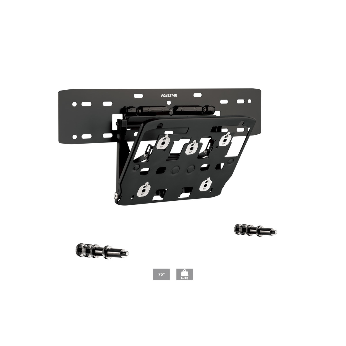 Soporte mural para TV QLED Fonestar STV-623Q de 190 cm (75") Negro-2