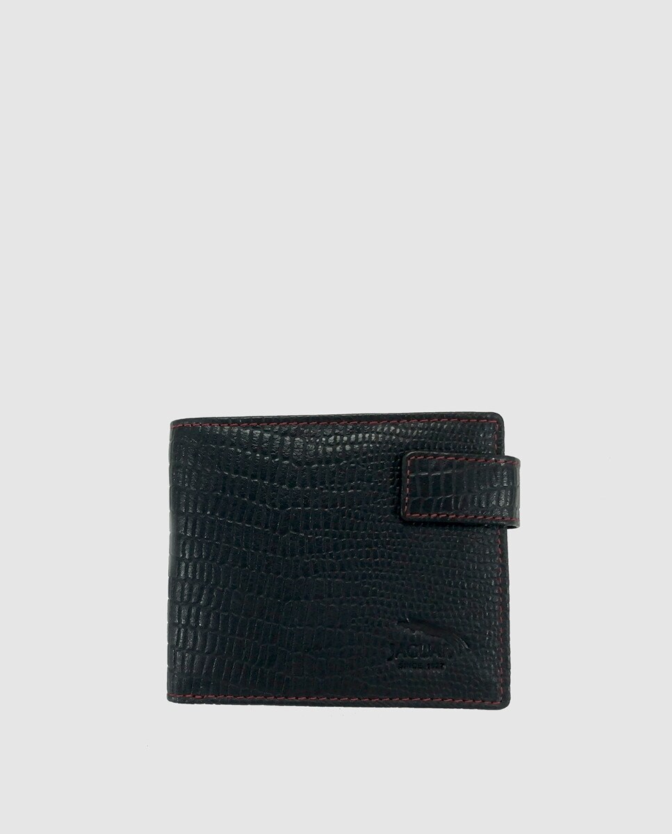 Portefeuille Jaguar gravé avec patte