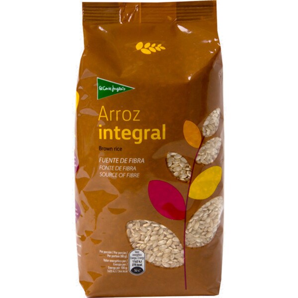 El Corte Inglés Arroz Integral embalagem 1 kg