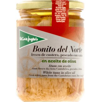 El Corte Inglés Atum em Azeite da Costa Cantábrica frasco 260 g