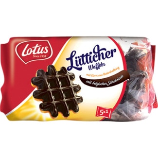 Gofres com Cobertura de Chocolate 5 Unidades embalagem 287 g - Lotus