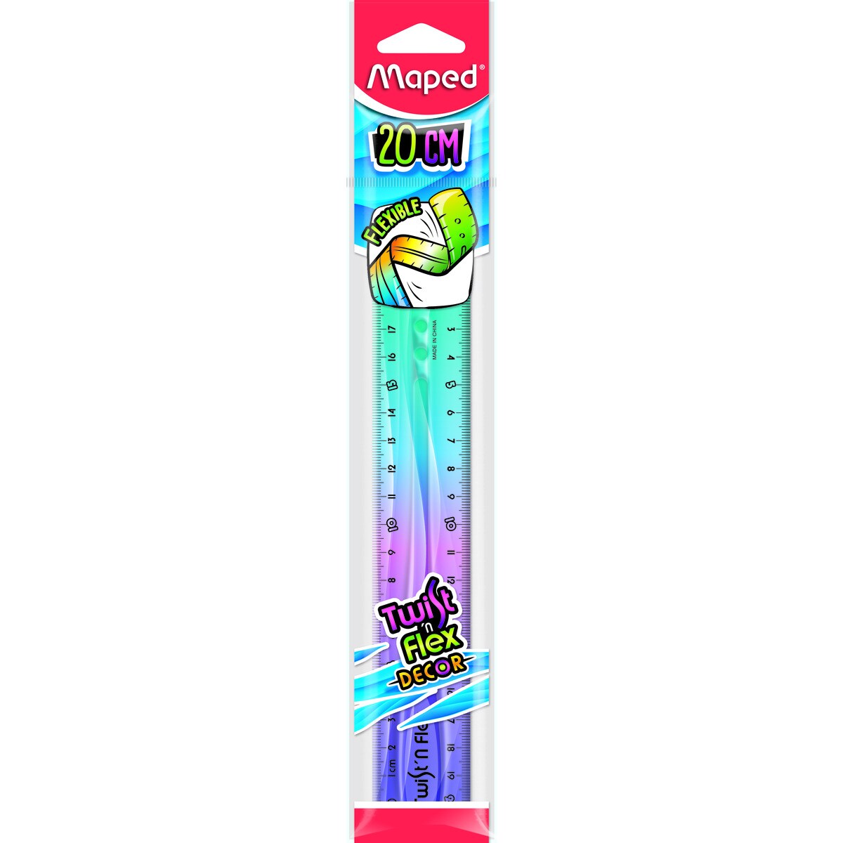 Régua 20cm Twist&Flex Decor 1
