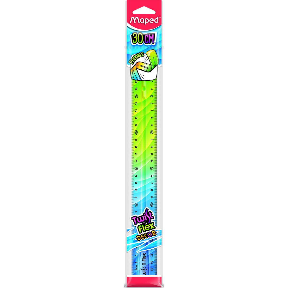 Régua Flexível Twistnflex 30 cm - Multicolor Multicolor-1
