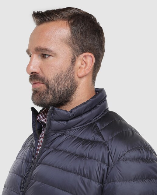 Plumífero de hombre azul con tres bolsillos tallas grandes · Emidio Tucci · El  Corte Inglés