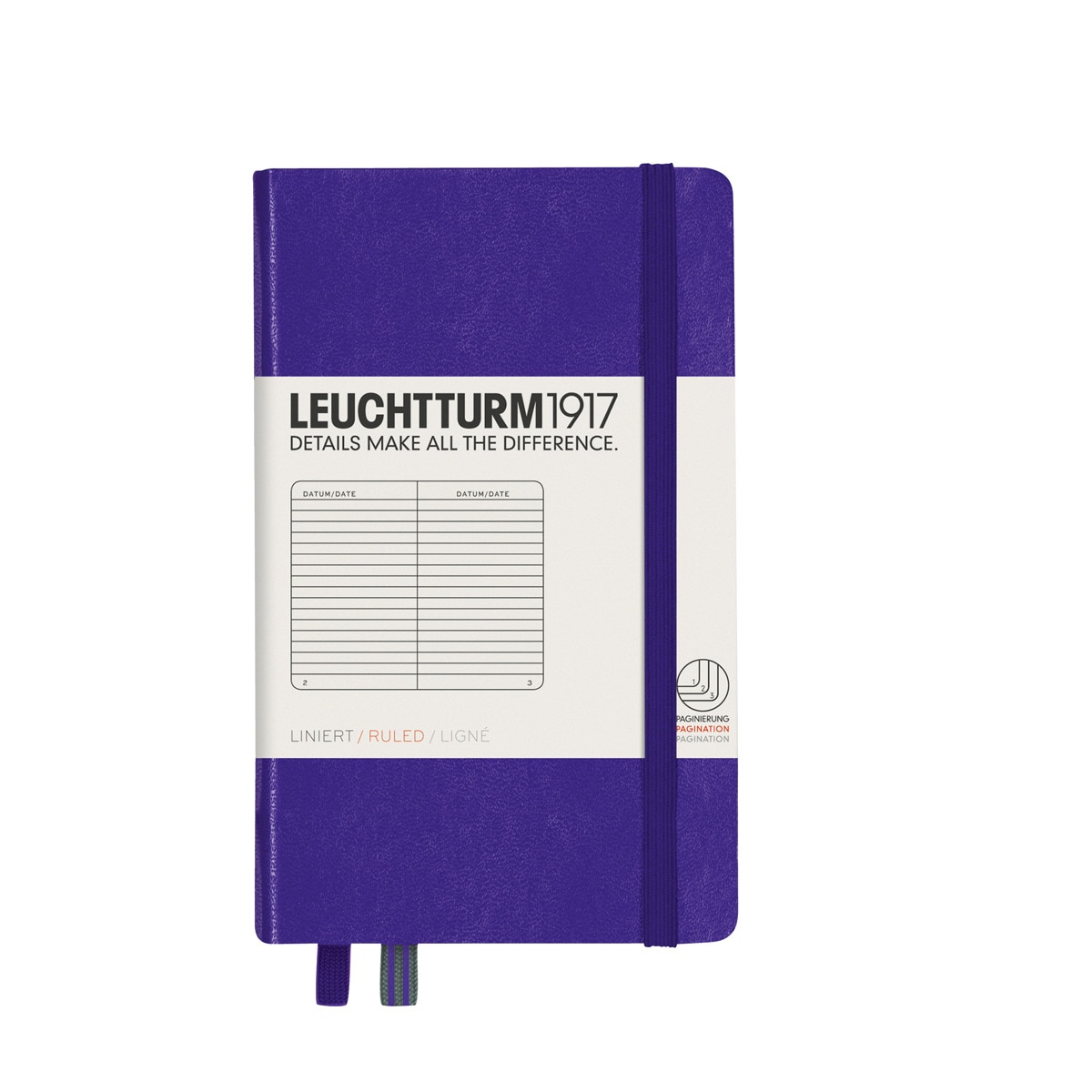 Imagem 0 de Caderno de notas A6 Capa dura de Linhas Horizontal Leuchtturm1917 violeta