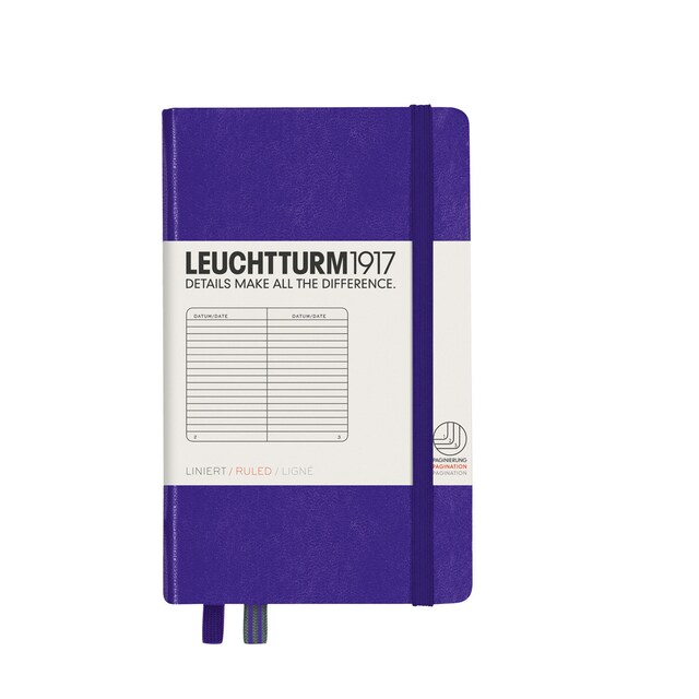 Imagem 0 de Caderno de notas A6 Capa dura de Linhas Horizontal Leuchtturm1917 violeta