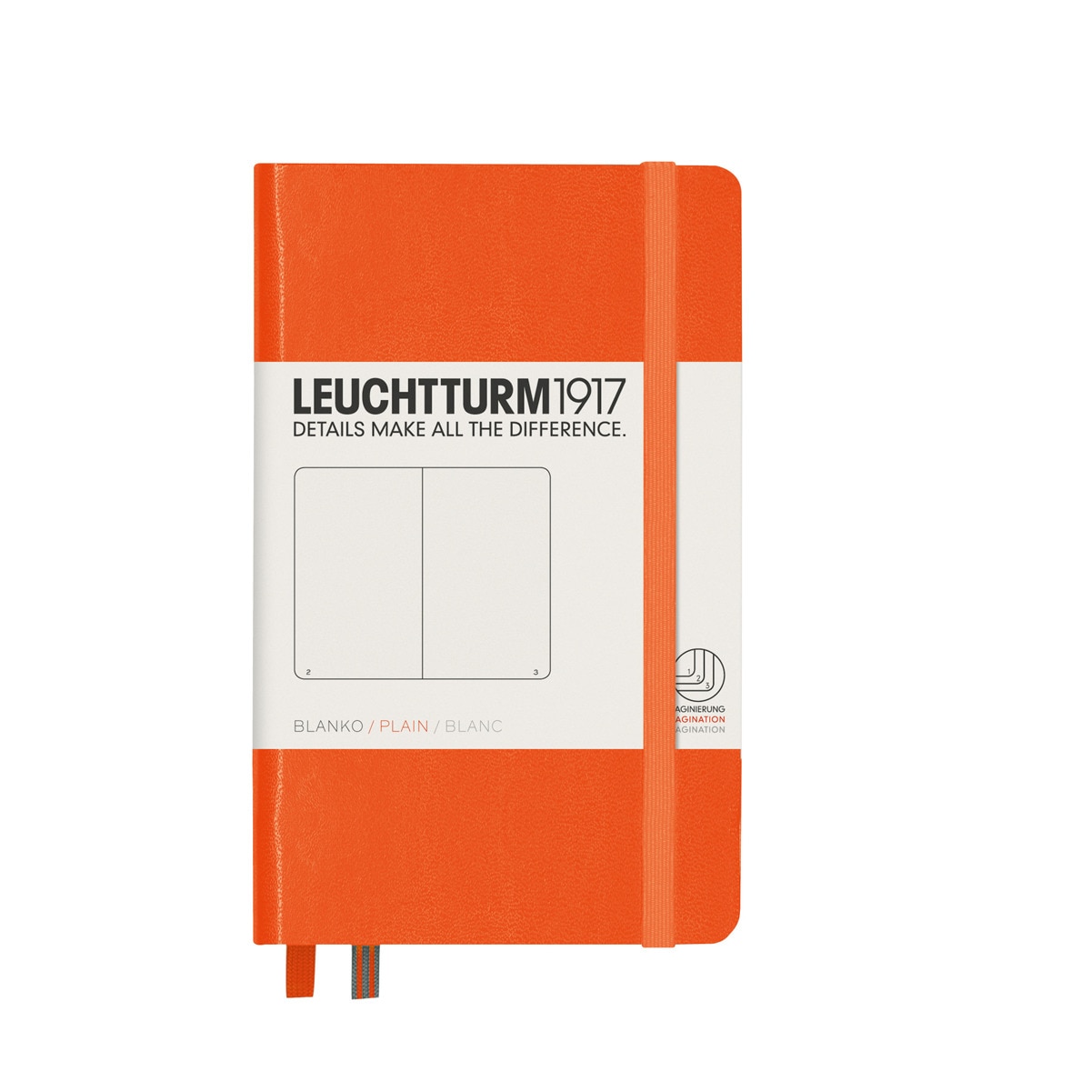 Imagem 0 de Caderno de notas A6 Capa dura Liso Leuchtturm1917 laranja