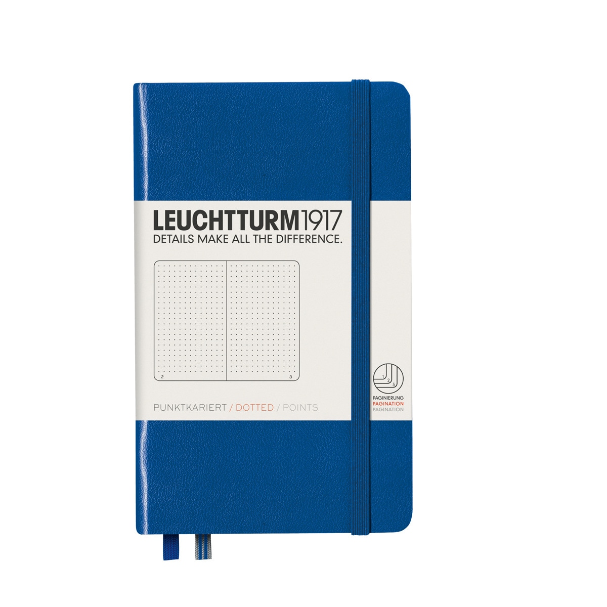 Imagem 0 de Caderno de notas A6 Capa dura Pontilhado Leuchtturm1917 azul real