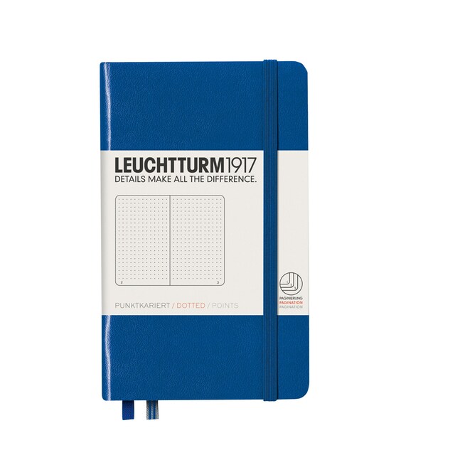 Imagem 0 de Caderno de notas A6 Capa dura Pontilhado Leuchtturm1917 azul real