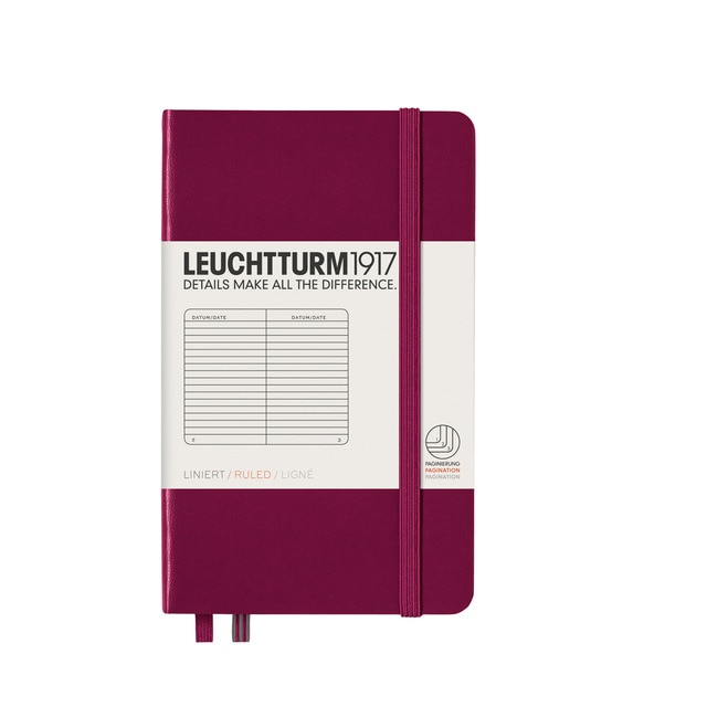 Imagen 0 de Cuaderno de Notas A6 Tapa Dura Rayado Horizontal Leuchtturm1917 Port Red