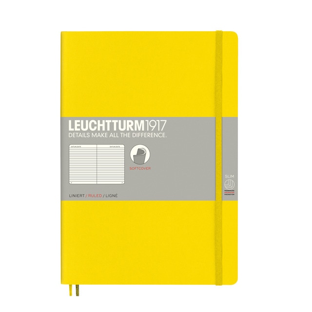 Imagem 0 de Caderno de notas B5 Capa mole de Linhas Horizontal Leuchtturm1917 limão