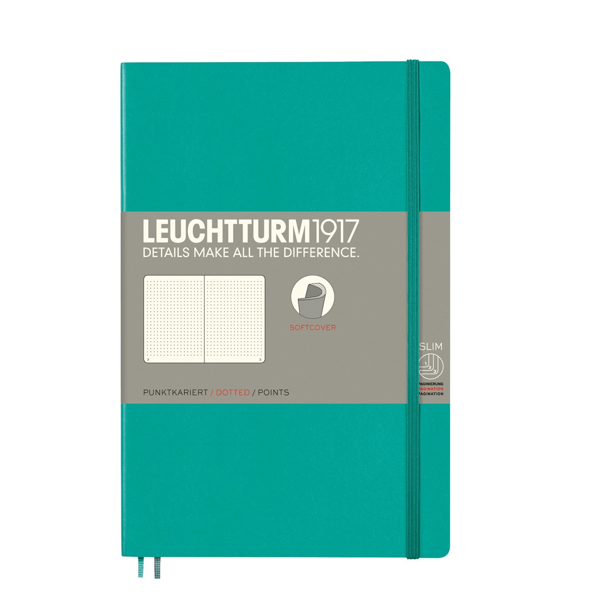 Imagem 0 de Caderno de notas B6 Capa mole Pontilhado Leuchtturm1917 esmeralda