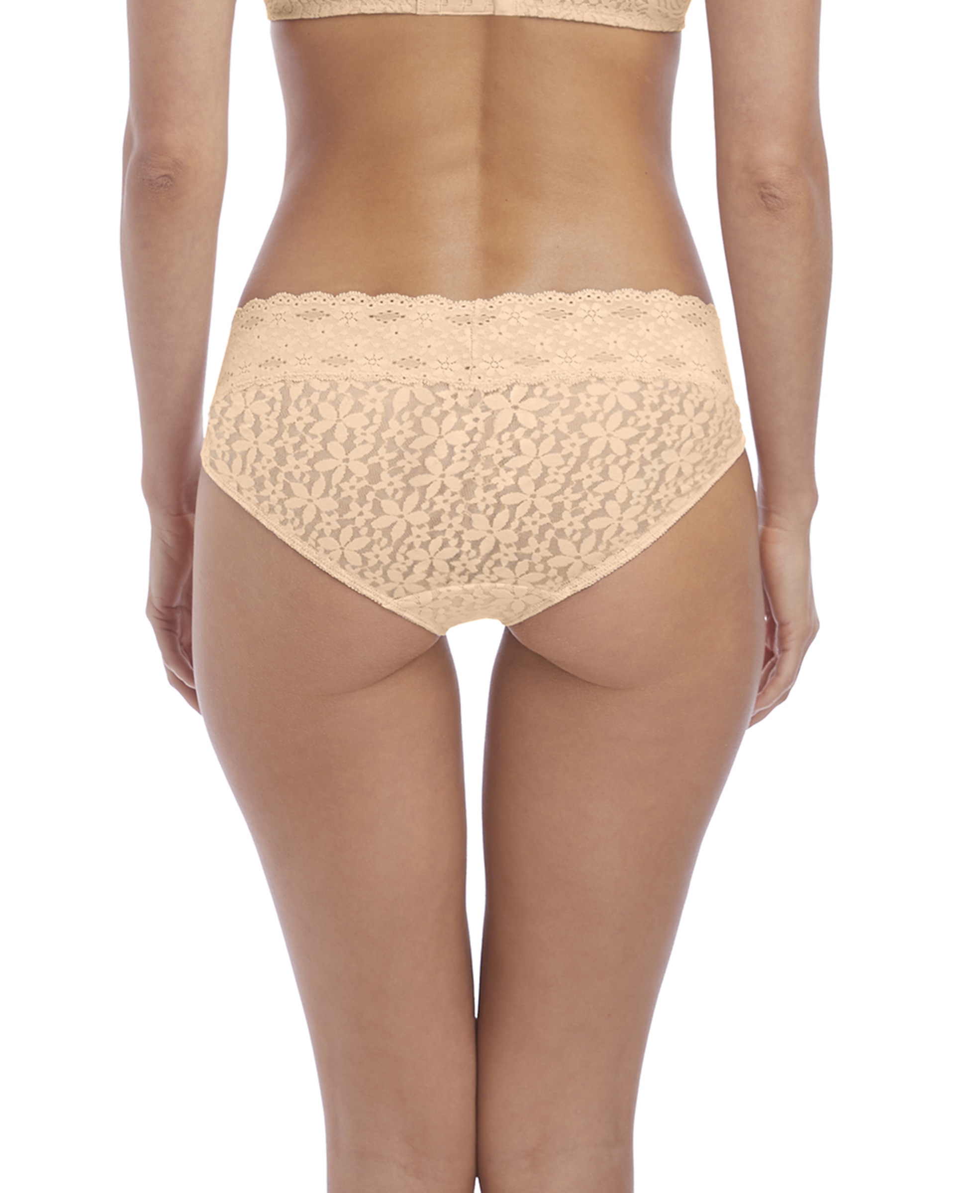 Cueca Halo Lace com Renda Floral Natural-2